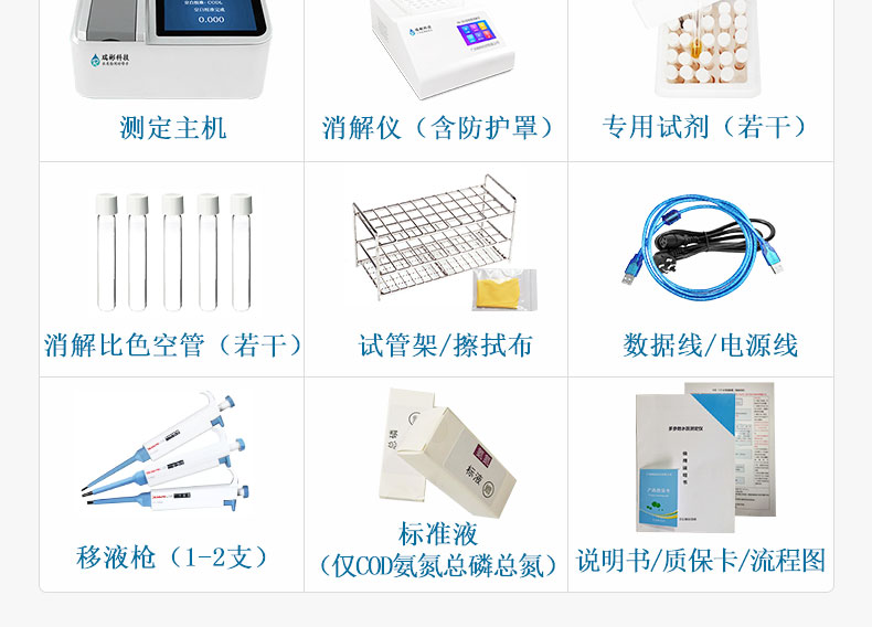 RB-710S型COD測定儀COD快速檢測儀CODcr分析儀配置清單